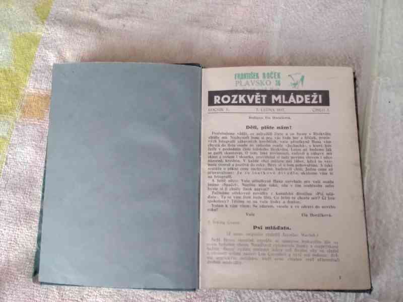 svázaný starý časopis "Rozkvět mládeži" 1937 - foto 2