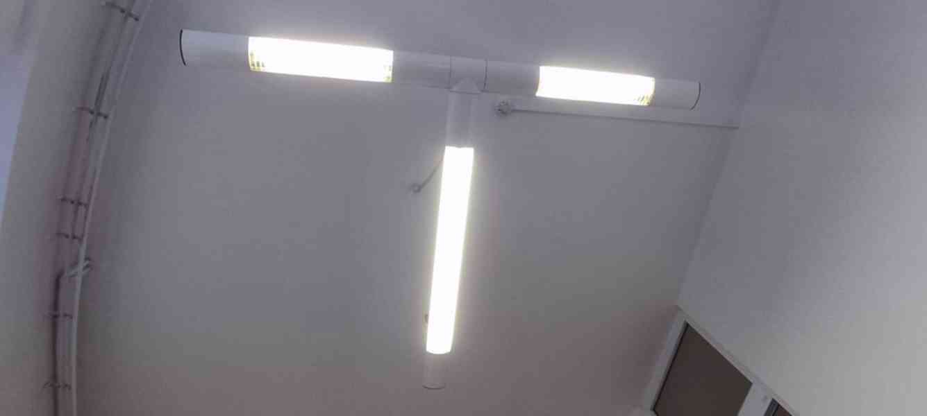 Dvouzářivkové světla do tvaru T, bílá barva - foto 4