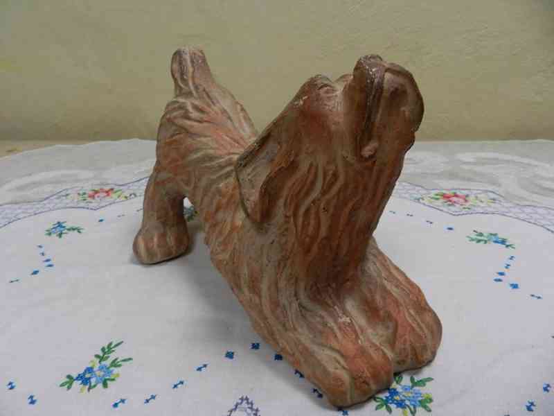 Art Deco keramická Plastika Pes Pejsek Otto Gutfreund    - foto 5