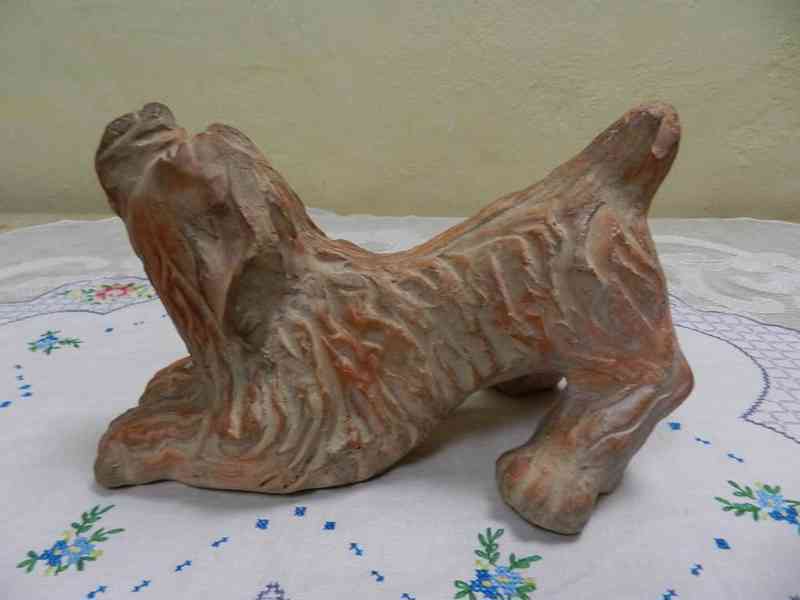 Art Deco keramická Plastika Pes Pejsek Otto Gutfreund    - foto 2