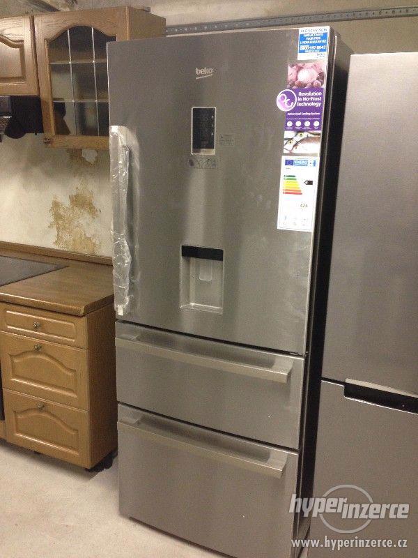 NOVÁ americká lednice s mrazničkou Beko se zárukou - foto 1