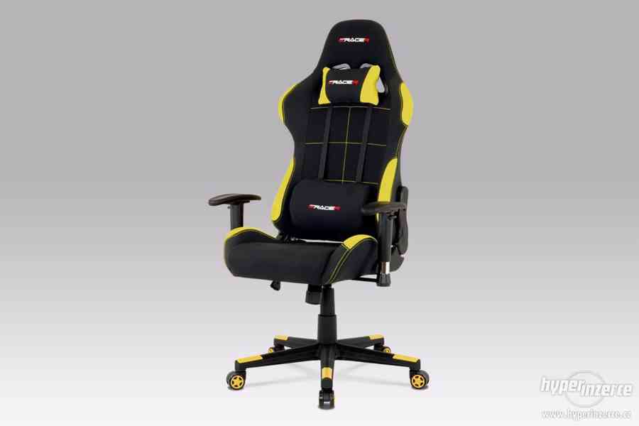 Kancelářská židle, herní křeslo E-Racer F1-02 YEL - foto 1