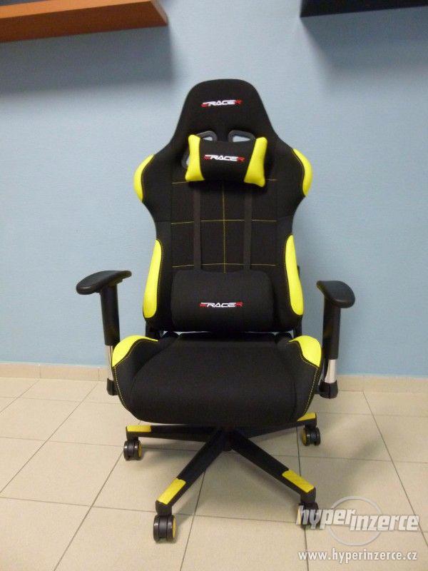 Kancelářská židle, herní křeslo E-Racer F1-02 YEL - foto 6