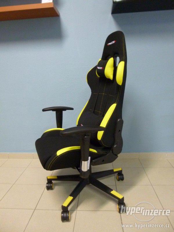Kancelářská židle, herní křeslo E-Racer F1-02 YEL - foto 7