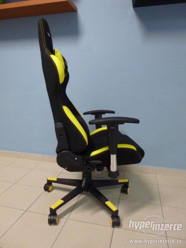 Kancelářská židle, herní křeslo E-Racer F1-02 YEL - foto 8