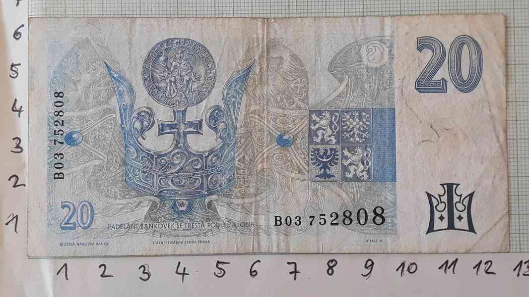  20 Kč 1994 série B03 752808 - foto 2