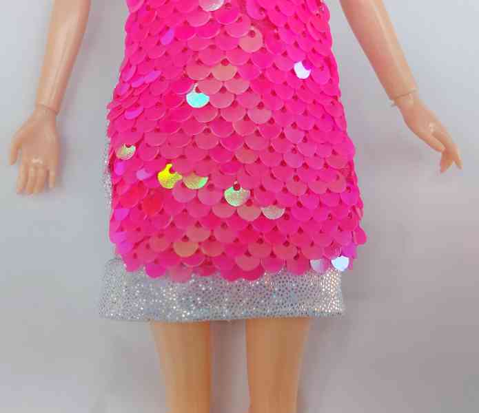 NOVÉ! Set pro panenku Barbie, šaty + boty + zrcátko +doplňky - foto 7