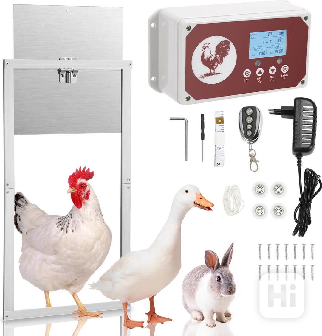 Automatická dvířka otevírání kurníku,kačen aj. - foto 1