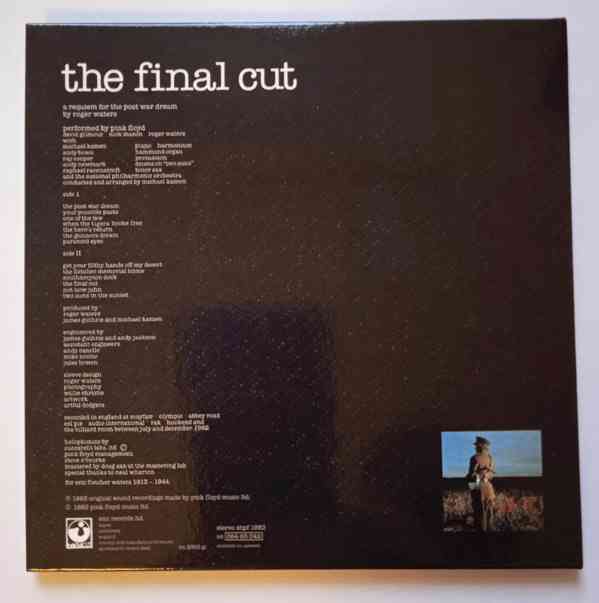 CD Pink Floyd THE FINAL CUT (replika LP) - foto 2