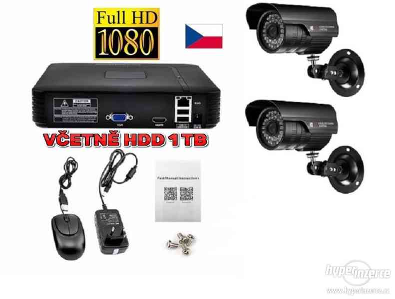FullHD 1080P Dig.venkovní IP kamerový set+ HDD 1TB - foto 1