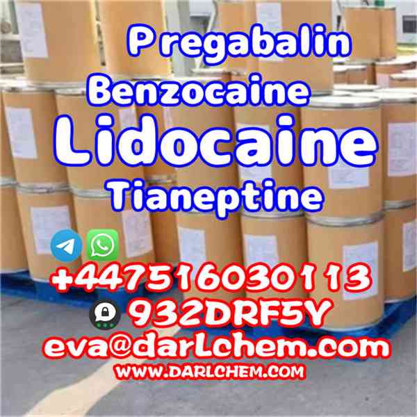 Lidocaine Tianeptine pregabalin raw Powder 137-58-6 darl Sup - foto 2