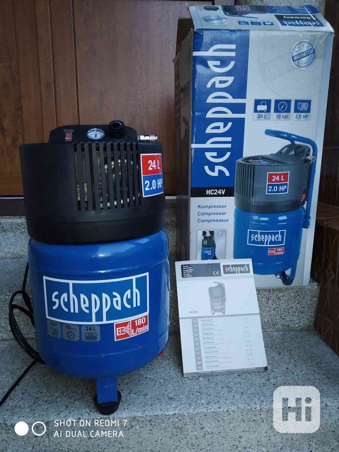 Prodám Bezolejový kompresor Scheppach HC 24 V -10 Barů.   - foto 1