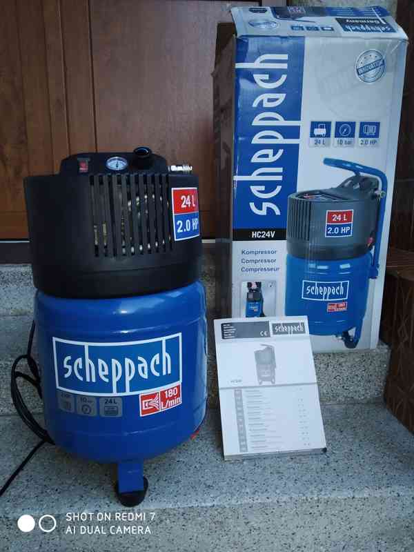 Prodám Bezolejový kompresor Scheppach HC 24 V -10 Barů.   - foto 6