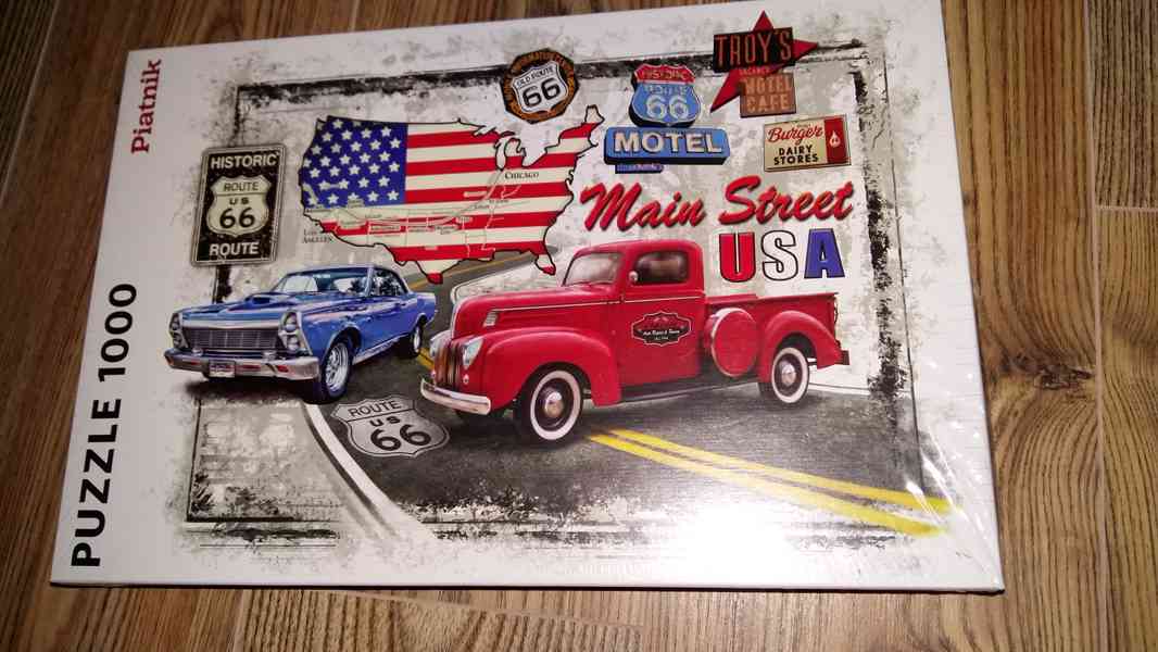 prodám nerozbalené puzzle - USA / Route 66