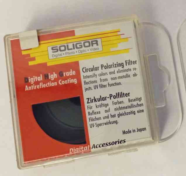 Novy (!) polarizační (cirkulární) filtr Soligor, 43mm - foto 1
