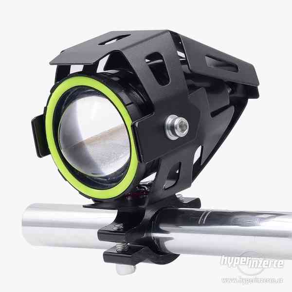Přídavná LED světla na moto U7 CREE – 2 KUSY + vypínač - foto 5