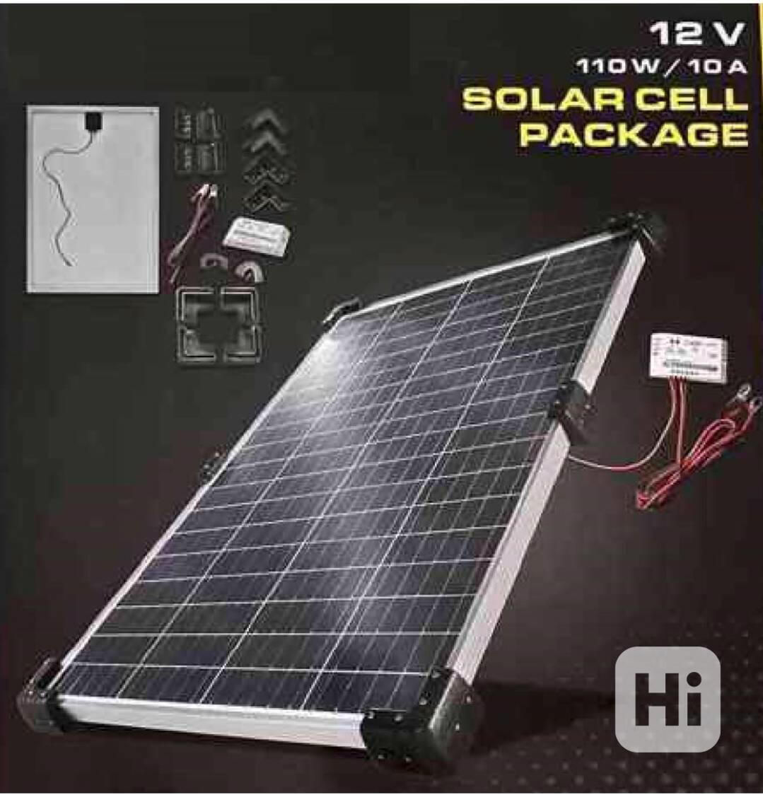 Solární panel 110W 10A vč. regulatoru - foto 1
