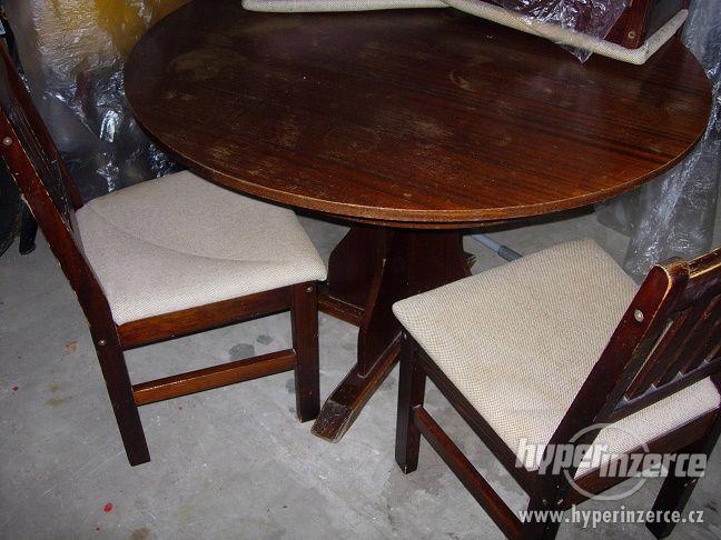 Prodám jídelní dřevěné židle 4ks - foto 1