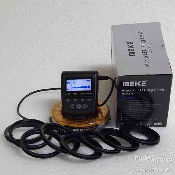 Kruhový makroblesk Meike MK-FC110, pro Nikon, Canon, Pentax - foto 5