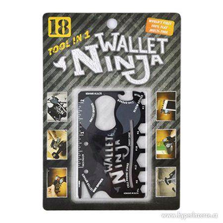 Multifunkční survival outdoor karta wallet ninja s 18 funkcí - foto 8