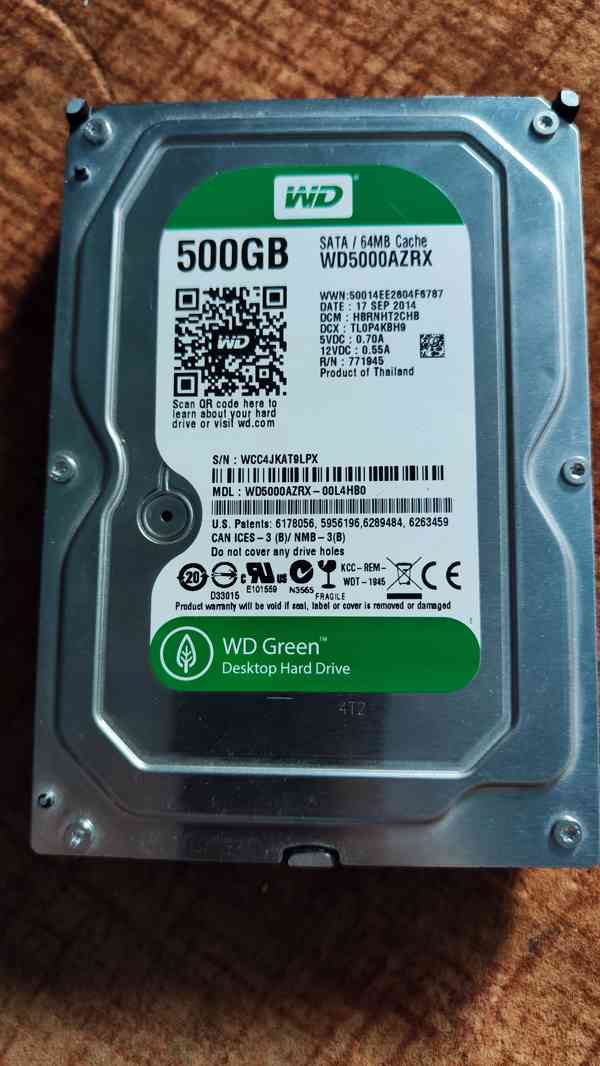  HDD WD5000AZRX 3,5 500 GB SATA - foto 2
