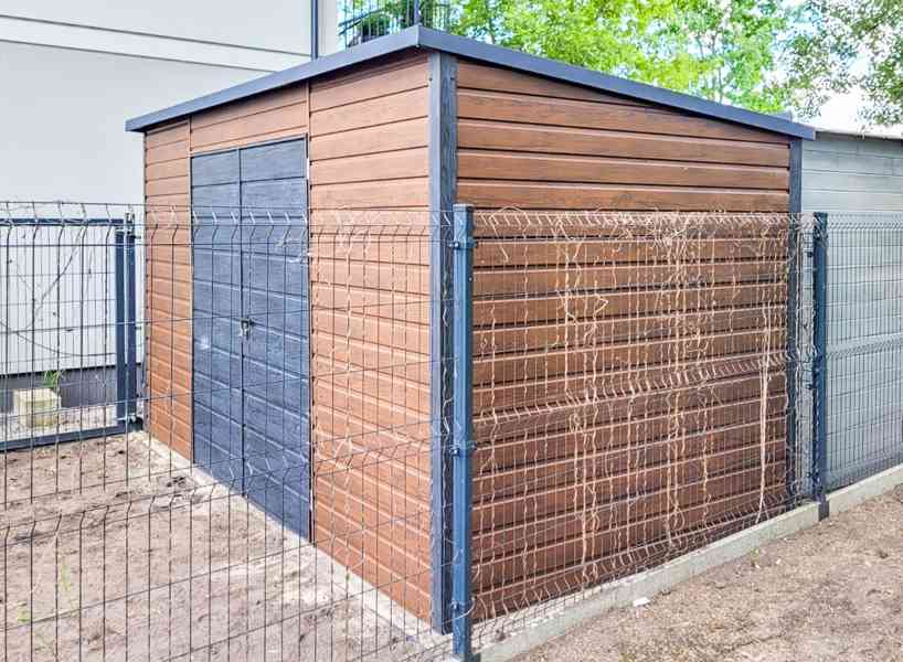 Zahradní domek 4x2,5m Dvoukřídlá vrata norská borovice TS695 - foto 2