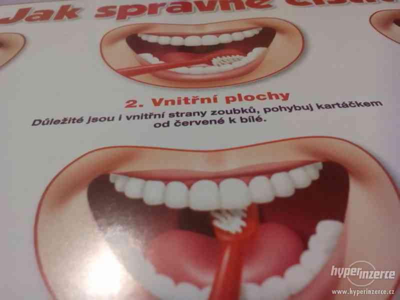 Plakát ,,Jak správně čistit zuby'' 2ks - foto 2