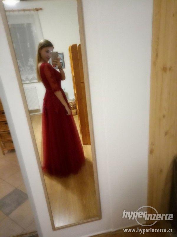 Nové červené plesové šaty - foto 1