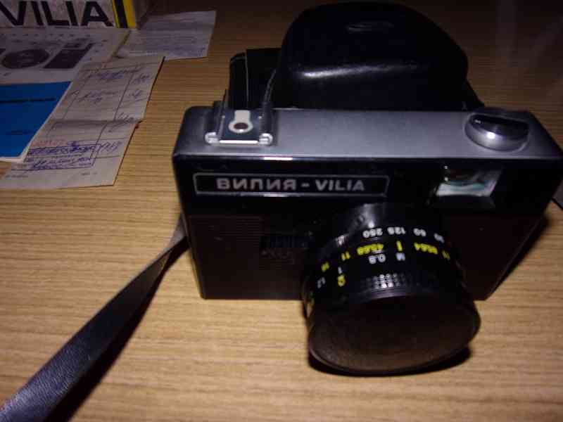 RETRO fotoaparát VILIA + fotoblesk. - foto 2