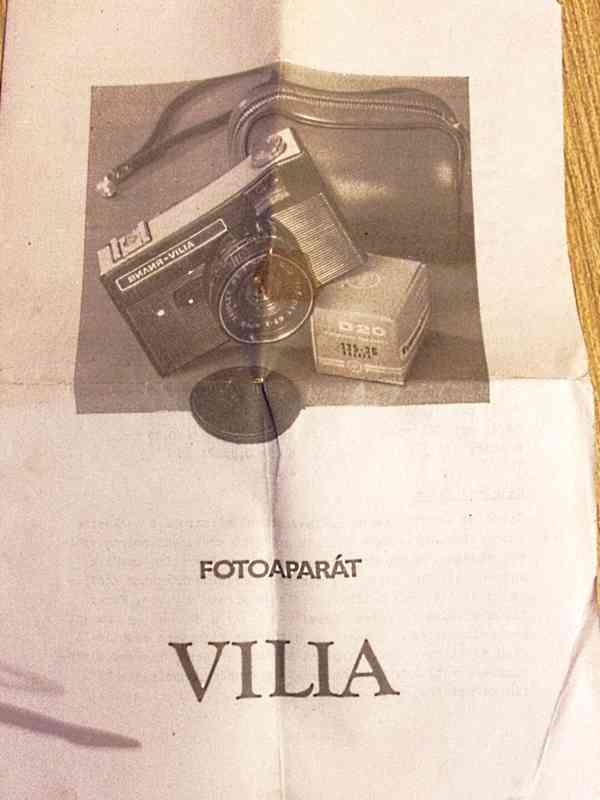 RETRO fotoaparát VILIA + fotoblesk. - foto 3