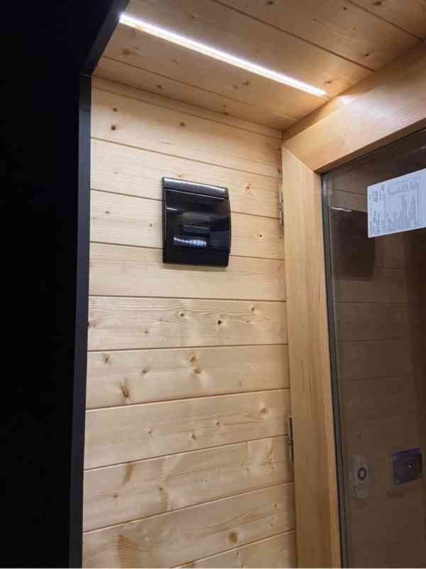 Zateplená skeletová zahradní sauna s terasou + vana ABACHI - foto 10