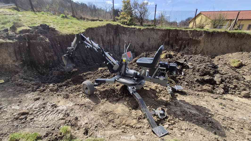 Minibagr Jansen MB-360°  benzínový kráčející bagr - foto 3