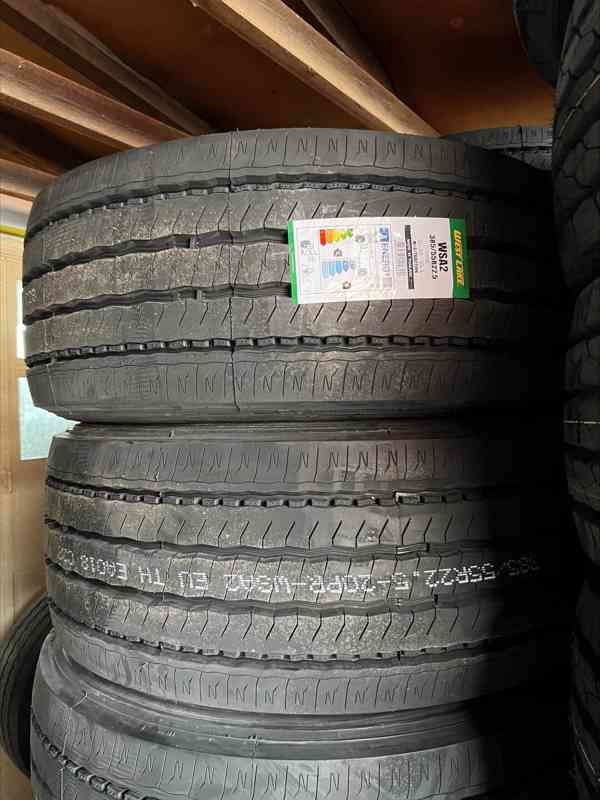 Nové nákladní pneumatiky, záběrové, vodící, návěsové - foto 8