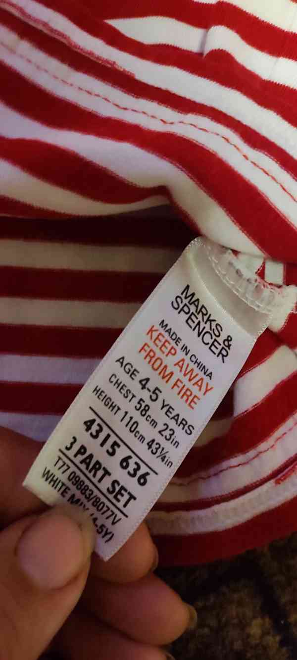 Dětské tričko s proužky, vel. 110 - foto 5