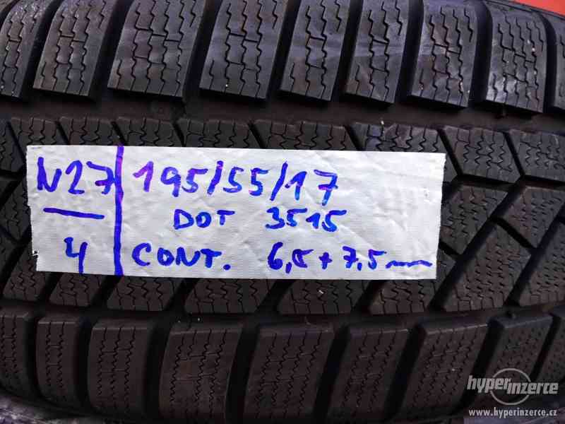 Sada zimních pneu Continental 195/55/17 - foto 2