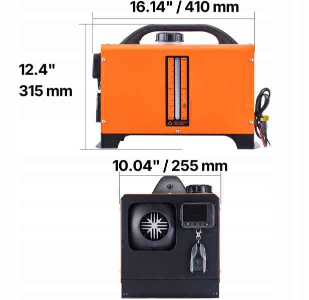 Nezávislé naftové topení 12V 8kw - foto 2