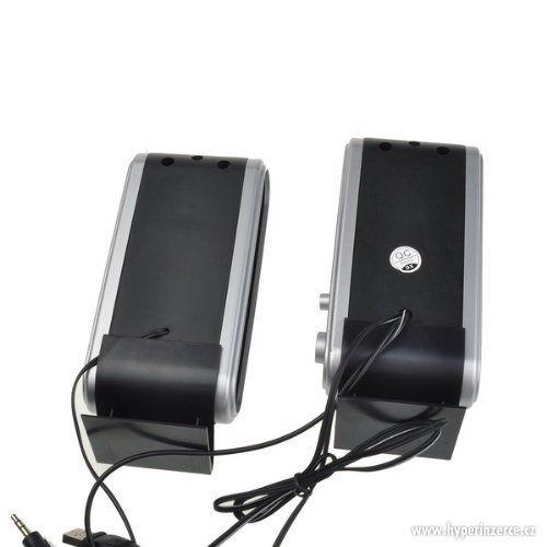 Přenosné stereo reproduktory 5W na USB s 3,5 jack kabelem - foto 5