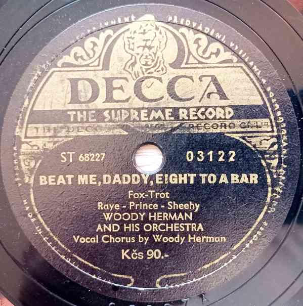 WOODY HERMAN, staré šelakové gramodesky Decca, 1941, 1941 - foto 3