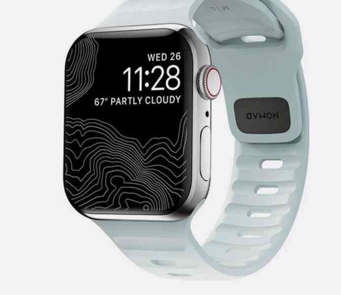 Řemínek Nomad Sport Strap Ice Blue Glow pro Apple Watch - foto 2