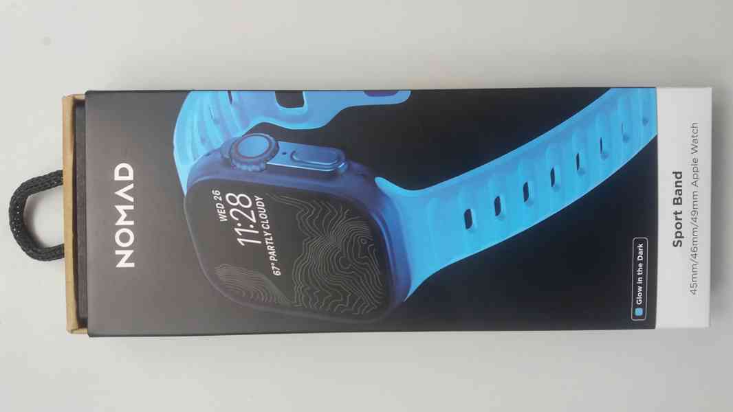 Řemínek Nomad Sport Strap Ice Blue Glow pro Apple Watch - foto 3