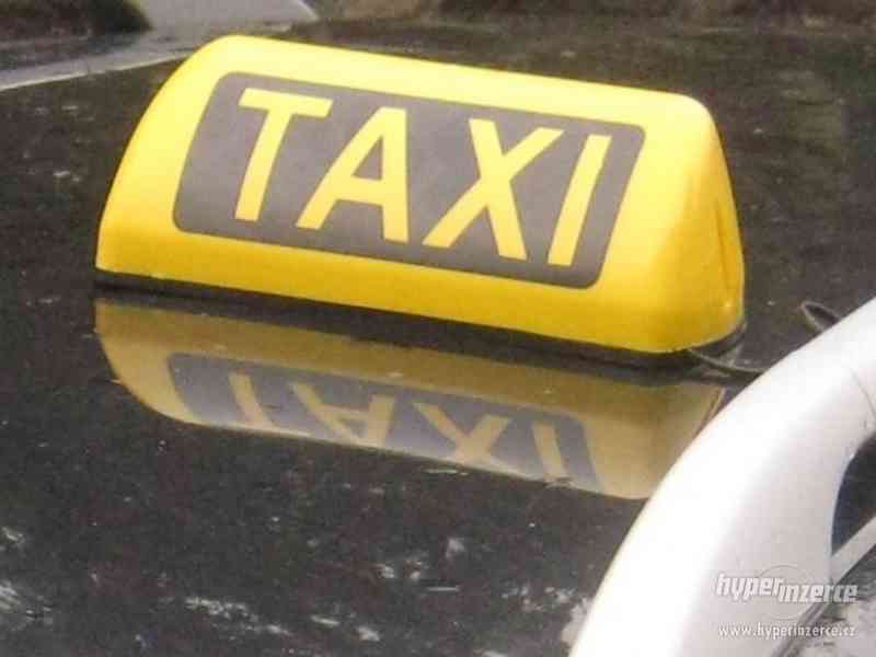 Taxi transparent LED svítící, 2x magnet - foto 2