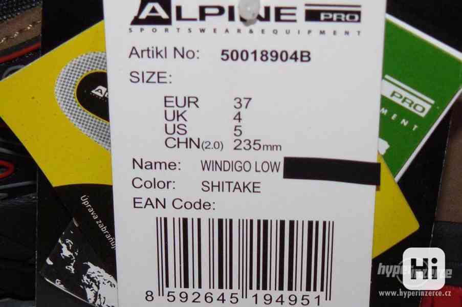 Outdoorové boty zn. Alpine PRO, vel. 37, kožené - foto 4