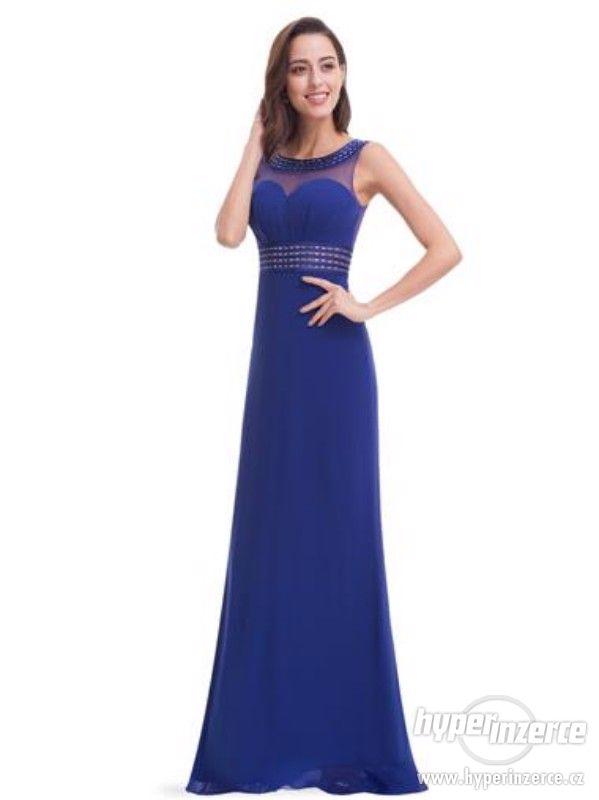 Nové dámské společenské šaty modrá - foto 1