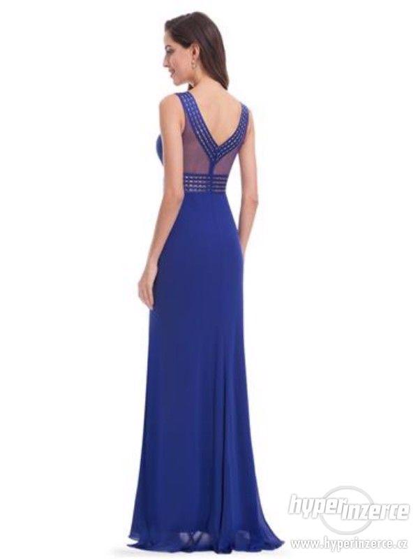 Nové dámské společenské šaty modrá - foto 2