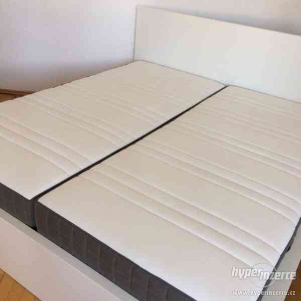 IKEA manželská postel, 180x200cm + matrace - foto 2