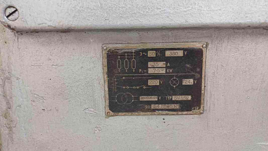 Použitý soustruh SV 18 R/1000, r. v. 1956 - foto 9