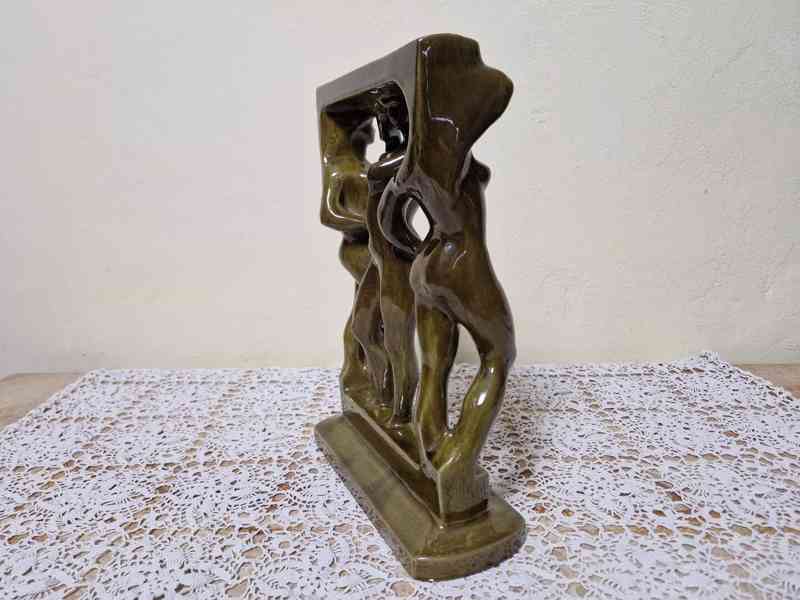 Málo vídaná Plastika Reliéf Akt Tři Grácie Paridův Soud Jiho - foto 6