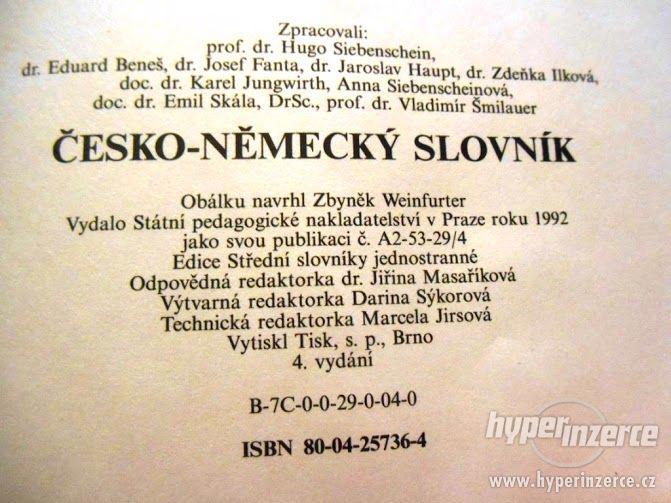 Česko-Německý slovník I. A-O + II. P-Ž 1992-1993 - foto 5