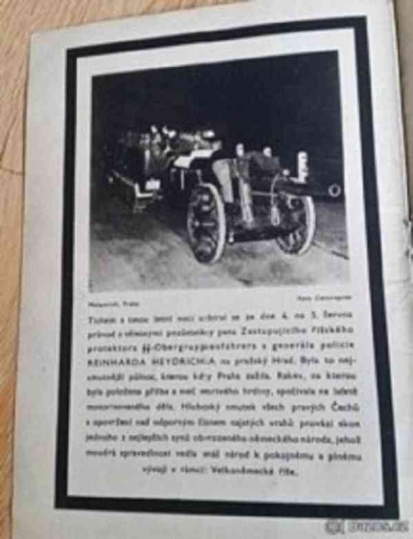 Noviny Atentát, Heydrich zemřel a Parte německé říše - orig. - foto 2