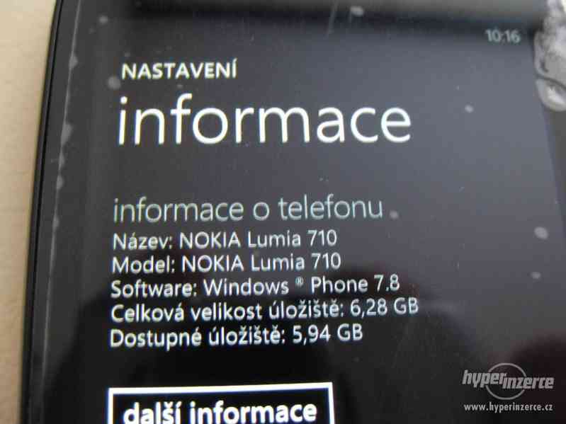 Nokia LUMIA 710 - plně funkční dotykový telefon + dárek - foto 5